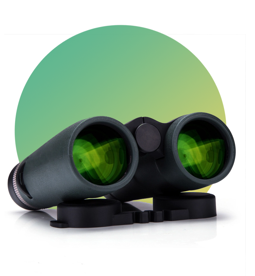 8x42 binoculares del telescopio